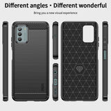 Nokia G42 Brushed Carbon Fiber Plastic Case - Black