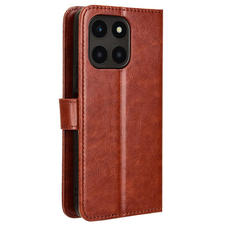 EIDERWOOD Honor X6a Faux Leather Flip Case with Strap - Brown