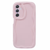 EIDERWOOD Samsung Galaxy S23 FE Flexible Plastic Case with Wavy Edges - Pink