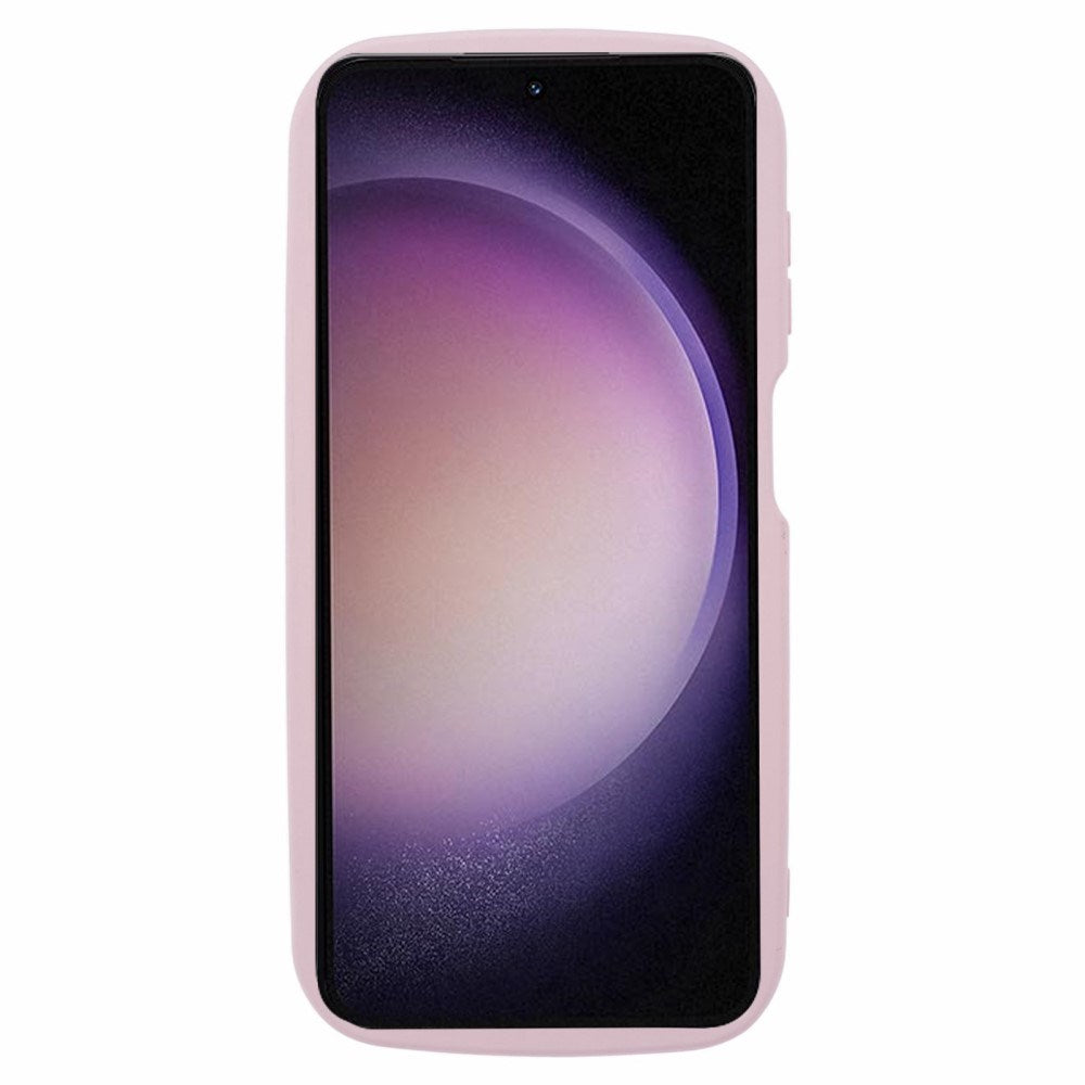 EIDERWOOD Samsung Galaxy S23 FE Flexible Plastic Case with Wavy Edges - Pink