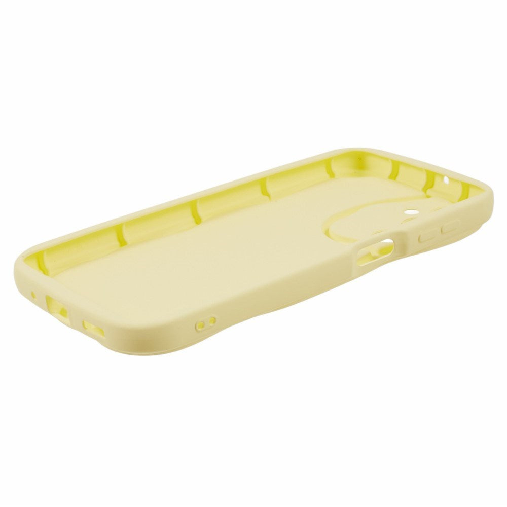 EIDERWOOD Samsung Galaxy S23 FE Flexible Plastic Case with Wavy Edges - Yellow