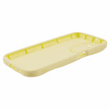EIDERWOOD Samsung Galaxy S23 FE Flexible Plastic Case with Wavy Edges - Yellow