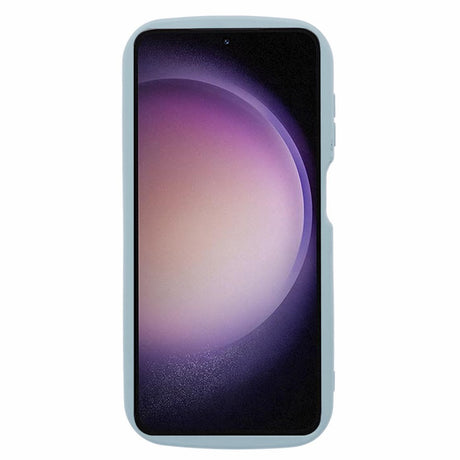 EIDERWOOD Samsung Galaxy S23 FE Flexible Plastic Case with Wavy Edges - Blue