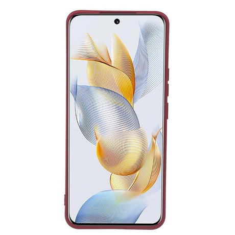 Honor 90 Flexible Plastic Case - Wine Red