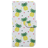 Honor 90 Lite PU Leather Case w. Wallet og Strap - Pineapple