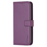 Honor X6a BINFEN Faux Leather Flip Case with Card Holder & Stand Function - Dark Purple