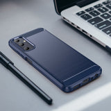 Samsung Galaxy A05s Brushed Carbon Case - Blue