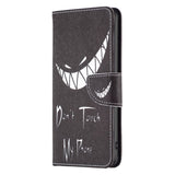 EIDERWOOD Motorola Edge 40 Neo Faux Leather Flip Case with Wallet & Print - "Don't Touch My Phone"