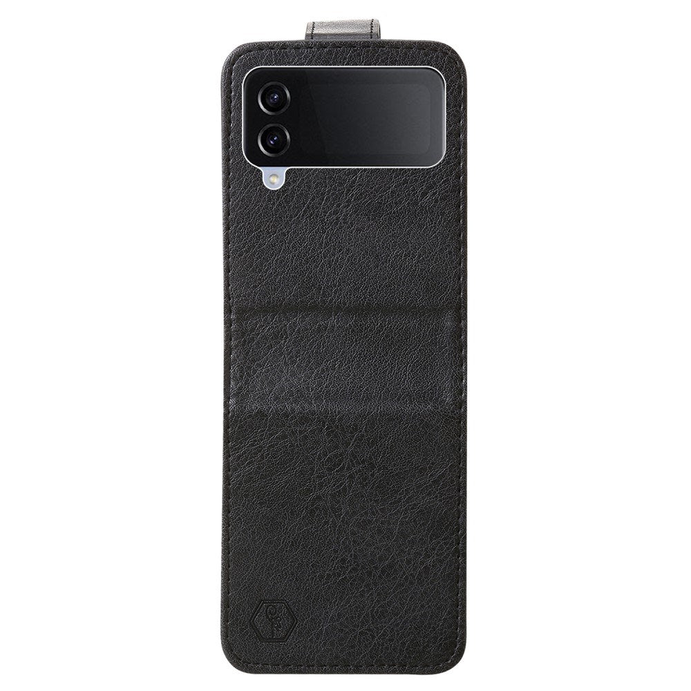 EIDERWOOD Samsung Galaxy Z Flip4 (5G) Faux Leather Back Case - Black
