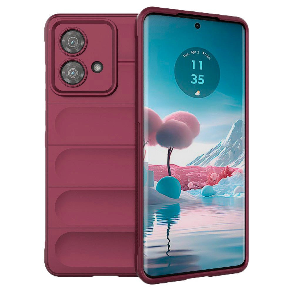 Motorola Edge 40 Neo Flexible Plastic Case - Wine Red