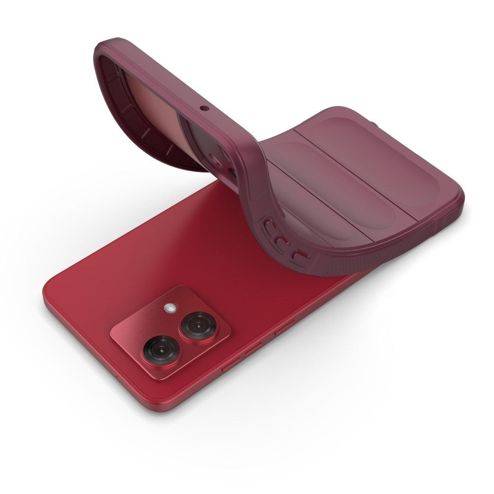 EIDERWOOD Motorola Moto G84 Flexible Plastic Case - Wine Red