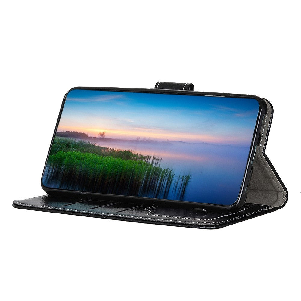 EIDERWOOD Samsung Galaxy S24+ (Plus) Faux Leather Flip Case - Black