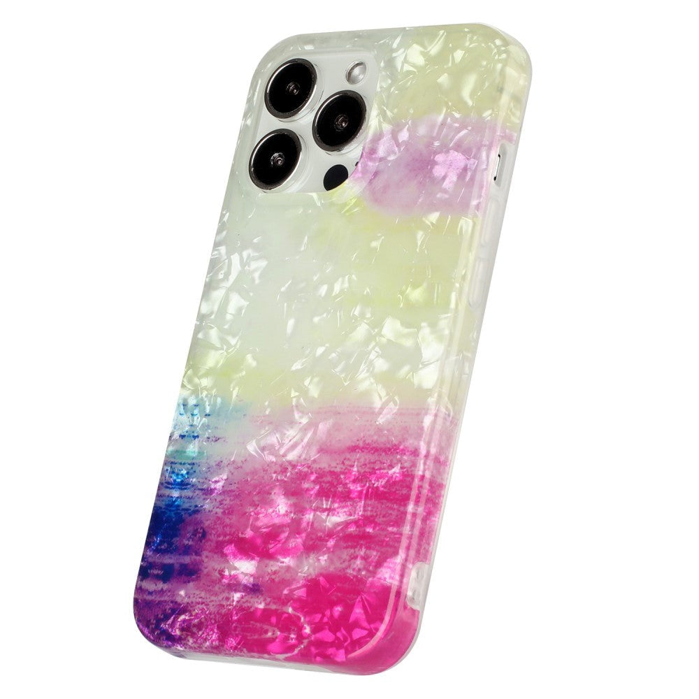 iPhone 15 Pro Flexible Plastic Case w. Motif - Multicolored Sea