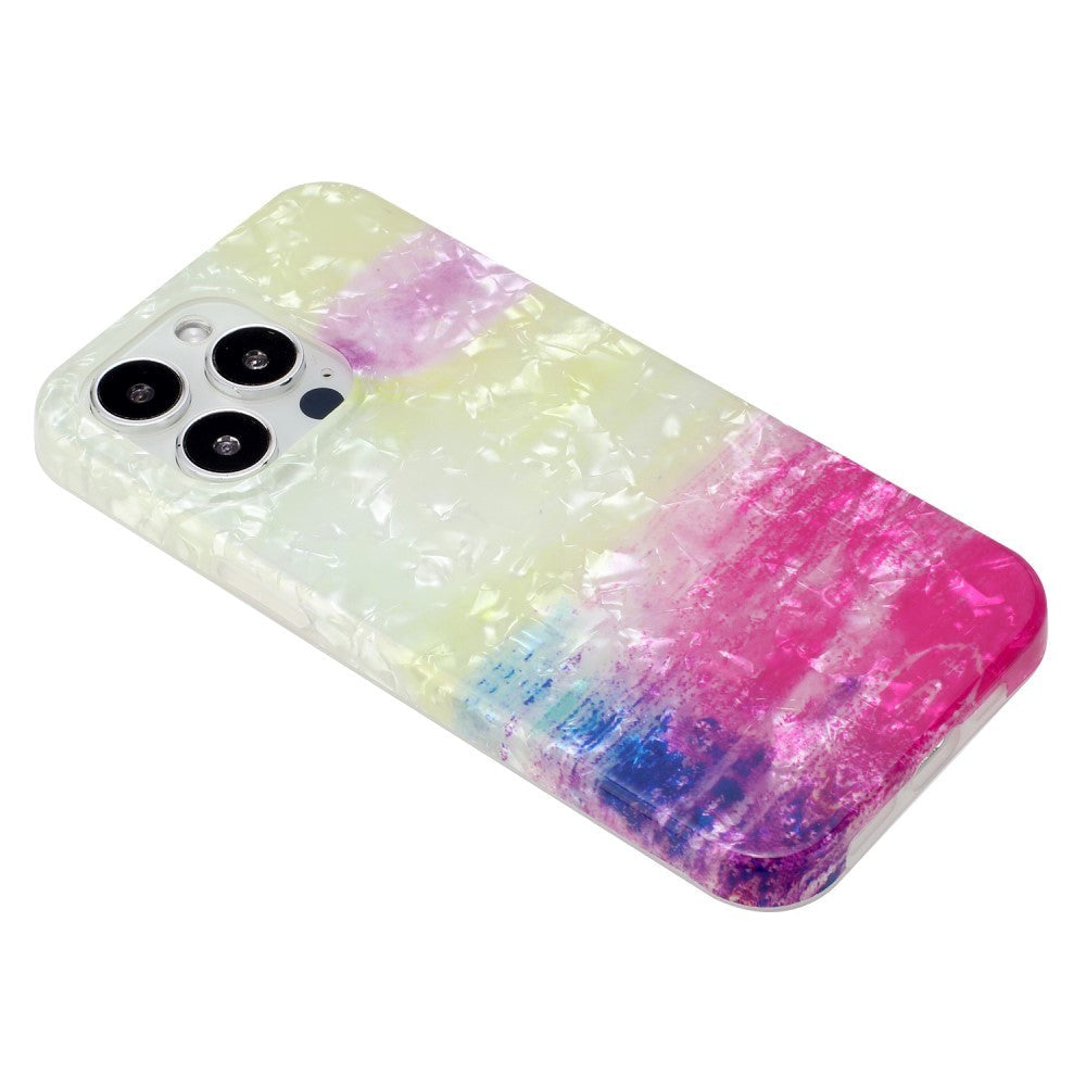 iPhone 15 Pro Flexible Plastic Case w. Motif - Multicolored Sea