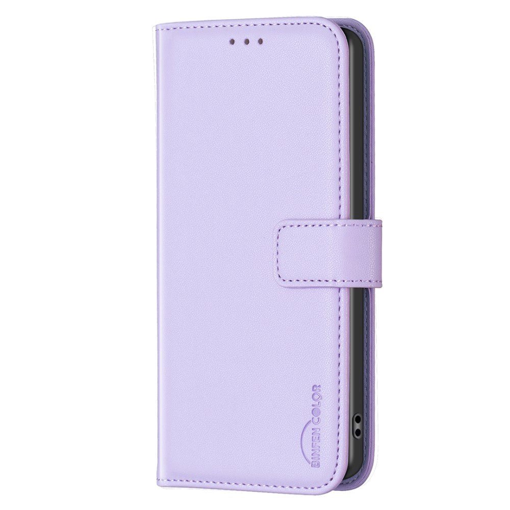 Samsung Galaxy S24+ (Plus) Faux Leather Flip Cover with Stand Function & Card Holder - Light Purple