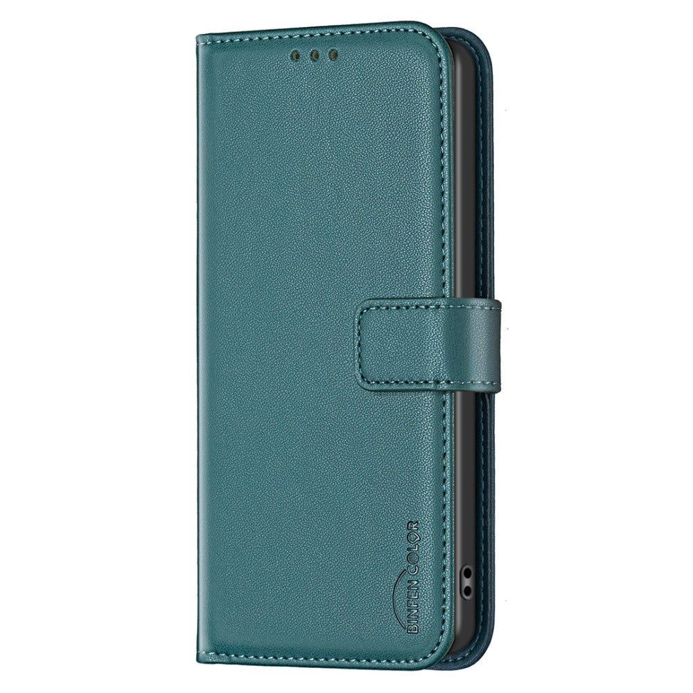 Samsung Galaxy S24+ (Plus) Faux Leather Flip Cover with Stand Function & Card Holder - Green