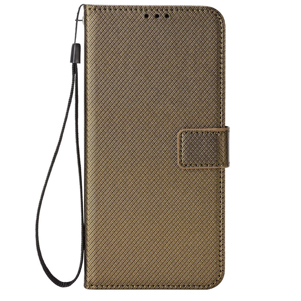 Xiaomi Redmi Note 13 Pro+ (Plus) Leather Flip Case w. Strap & Texture - Brown