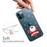 iPhone 15 Pro Flexible Plastic Christmas Case - Laughing Santa Claus