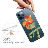 iPhone 15 Pro Flexible Plastic Christmas Case - Squirrel