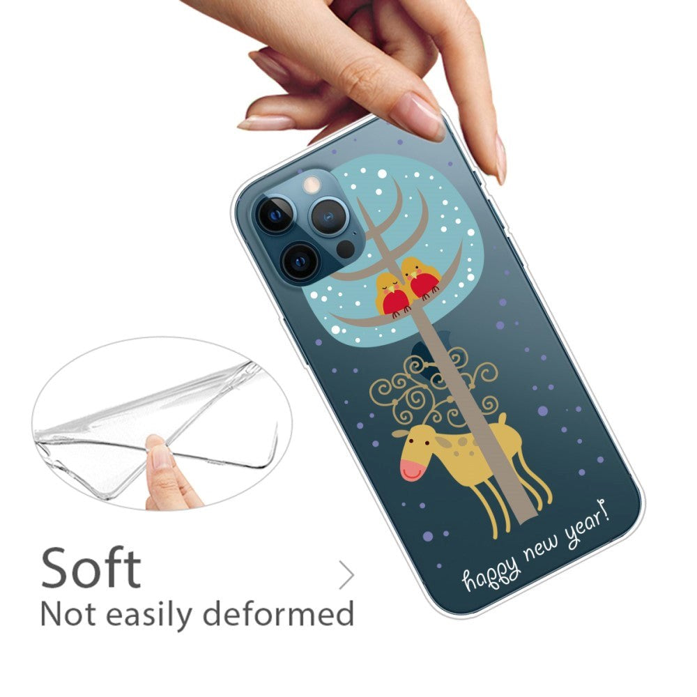 iPhone 15 Pro Flexible Plastic Christmas Case - Reindeer