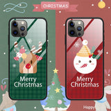 iPhone 15 Pro Christmas Case w. Back Glass - Snowman