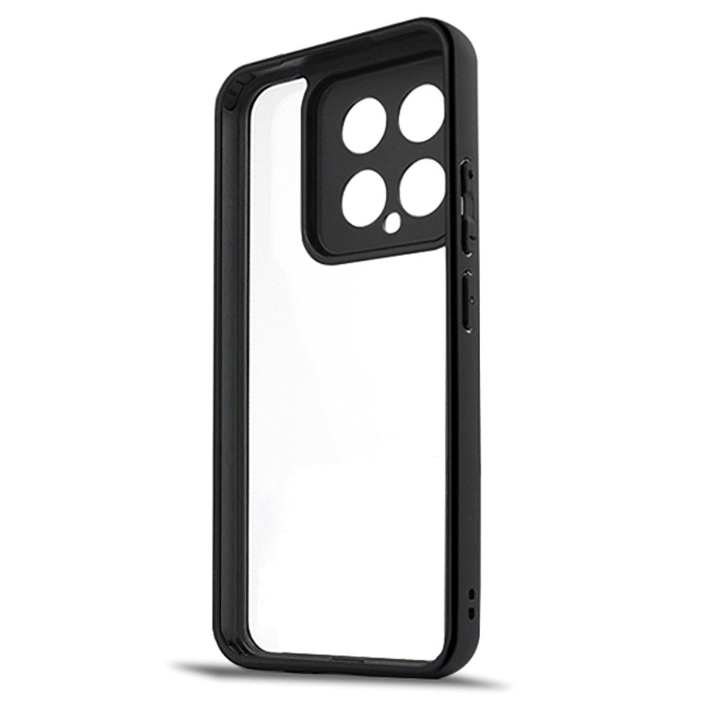 Xiaomi 14 Hybrid Plastic Case - Transparent / Black