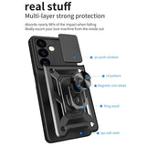 Samsung Galaxy S24 Tough Case w. Magnetic Kickstand & Cam Slider - Blue