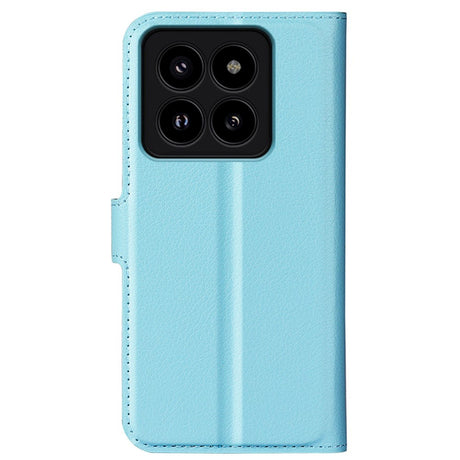 Xiaomi 14 Pro Faux Leather Case w. Wallet & Stand Function - Light Blue