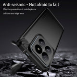 Xiaomi 14 Mofi Brewed Carbon Fiber Flexible Plastic Case - Black