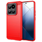 Xiaomi 14 Mofi Brewed Carbon Fiber Flexible Plastic Case - Red