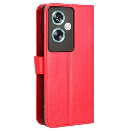 EIDERWOOD OnePlus Nord N30 SE (5G) / Oppo A79 (5G) Leather Flip Case w. Wallet & Stand Function - Red