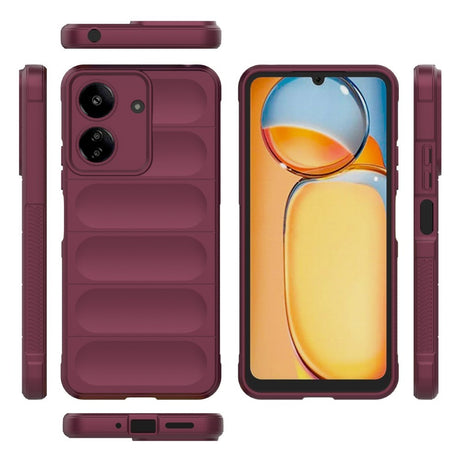 EIDERWOOD Xiaomi Poco C65 / Redmi 13C (4G) Flexible Plastic Case - Wine Red