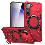 EIDERWOOD Tough Case for Samsung Galaxy S25+ / S24+ (Plus) With Kickstand and Magsafe - Red