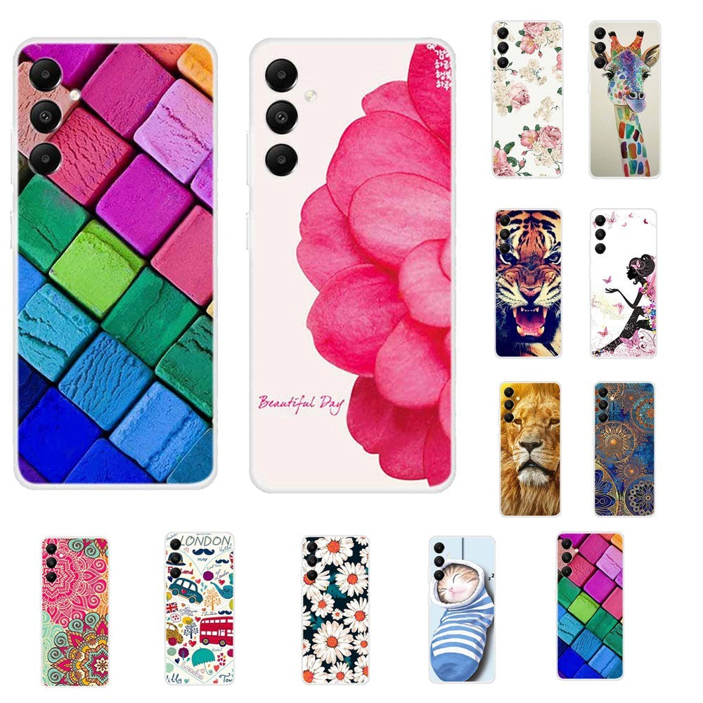 Samsung Galaxy A05s Flexible Plastic Case w. Motif - Multicolored