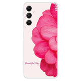 Samsung Galaxy A05s Flexible Plastic Case w. Motif - Pink Flower