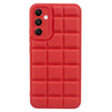 Samsung Galaxy A05s Flexible Plastic Case w. Jacket Texture - Red