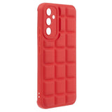 Samsung Galaxy A05s Flexible Plastic Case w. Jacket Texture - Red