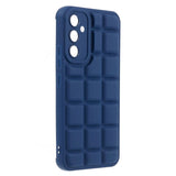 Samsung Galaxy A05s Flexible Plastic Case w. Jacket Texture - Blue