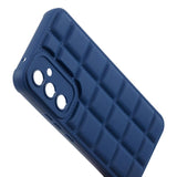 Samsung Galaxy A05s Flexible Plastic Case w. Jacket Texture - Blue