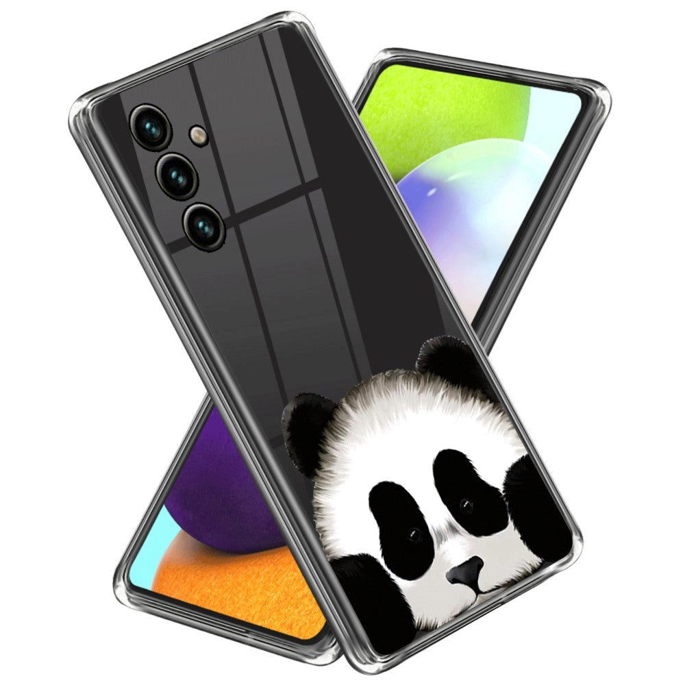 Samsung Galaxy A55 Flexible Plastic Case - Transparent / Panda