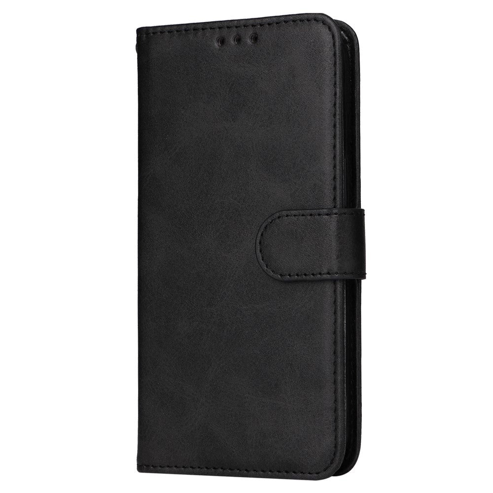 Samsung Galaxy A35 (5G) Faux Leather Flip Case w. Wallet & Strap - Black