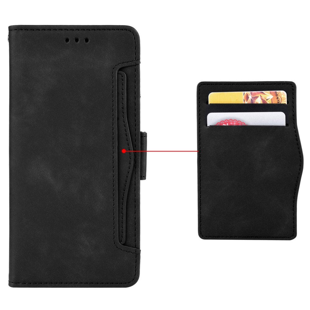 EIDERWOOD OnePlus Open Faux Leather Flip Case with Stand Function & Removable Card Holder - Black