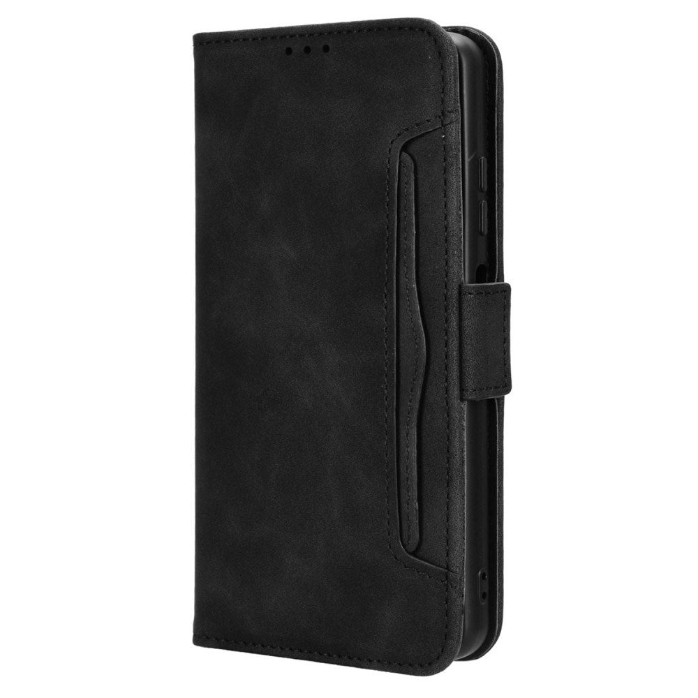 EIDERWOOD OnePlus Open Faux Leather Flip Case with Stand Function & Removable Card Holder - Black