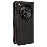 EIDERWOOD OnePlus Open Faux Leather Flip Case with Stand Function & Removable Card Holder - Black