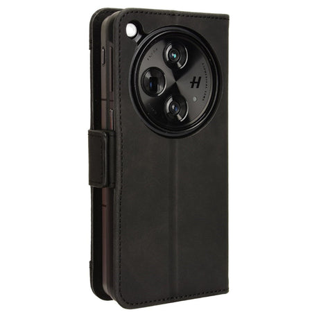EIDERWOOD OnePlus Open Faux Leather Flip Case with Stand Function & Removable Card Holder - Black