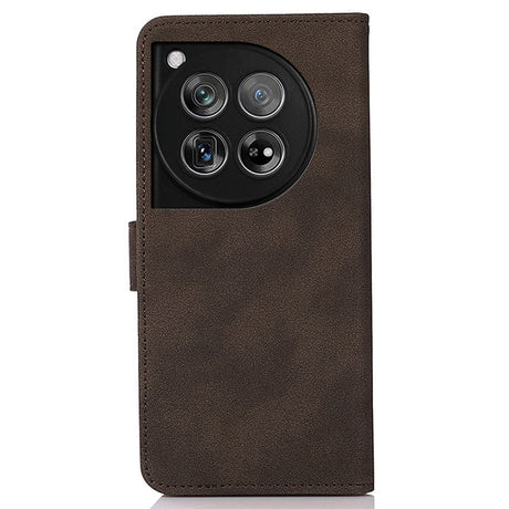 OnePlus 12 KHAZNEH Retro Leather Wallet Case - Brown