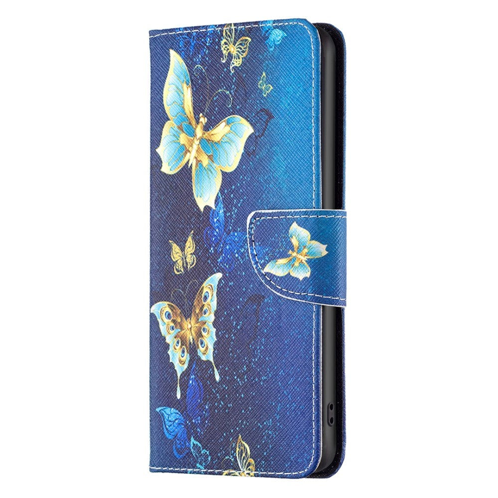 OnePlus 12 Flip Case w. Wallet - Golden Butterflies