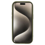 iPhone 15 Pro Flexible Plastic Case w. Wave Design - Mat Green