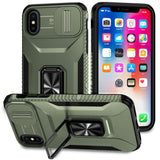 EIDERWOOD iPhone XS Max Tough Case w. Magnetic Kickstand & Cam Slider - Green