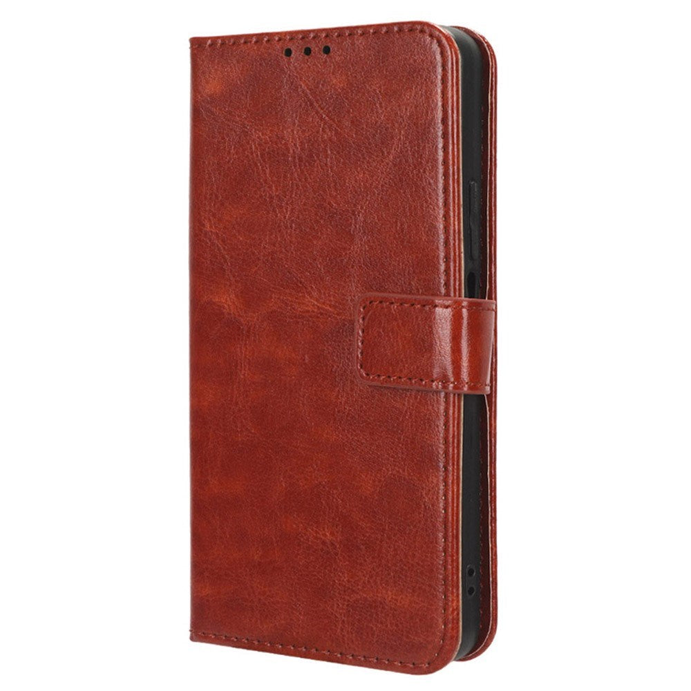 EIDERWOOD Honor X7b / 90 Smart Faux Leather Flip Case with Strap - Brown